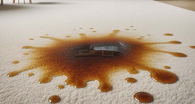 پاک کردن لکه قطره آهن از فرش