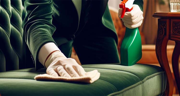 بهترین روش شستشوی مبل مخمل در منزل