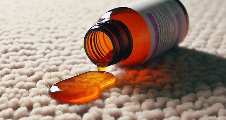 از بین بردن لکه مولتی‌ ویتامین از روی فرش